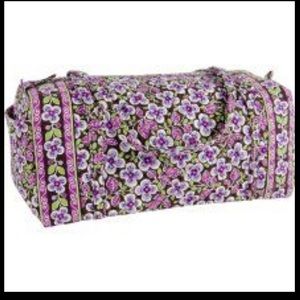 Vera Bradley Plum Petals XL Duffel